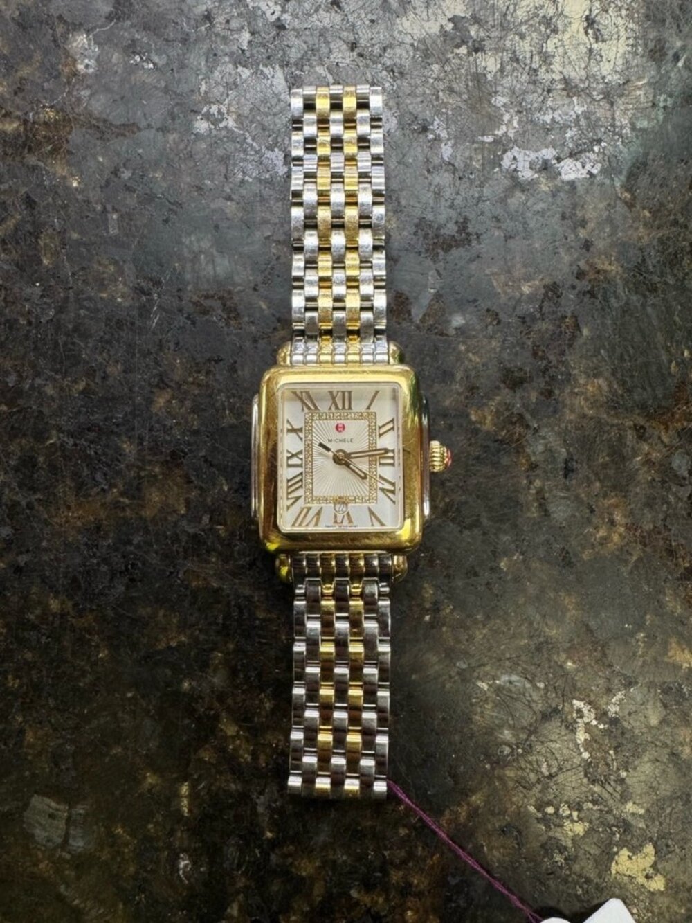 Michele Deco Madison Mid Two-Tone 18K Gold / Steel Woman's Watch MWW06G000013